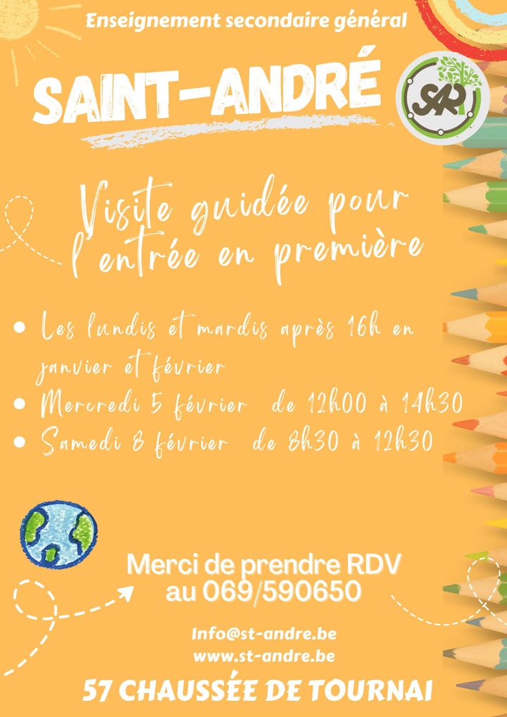 Inscriptions en première et visites guidées