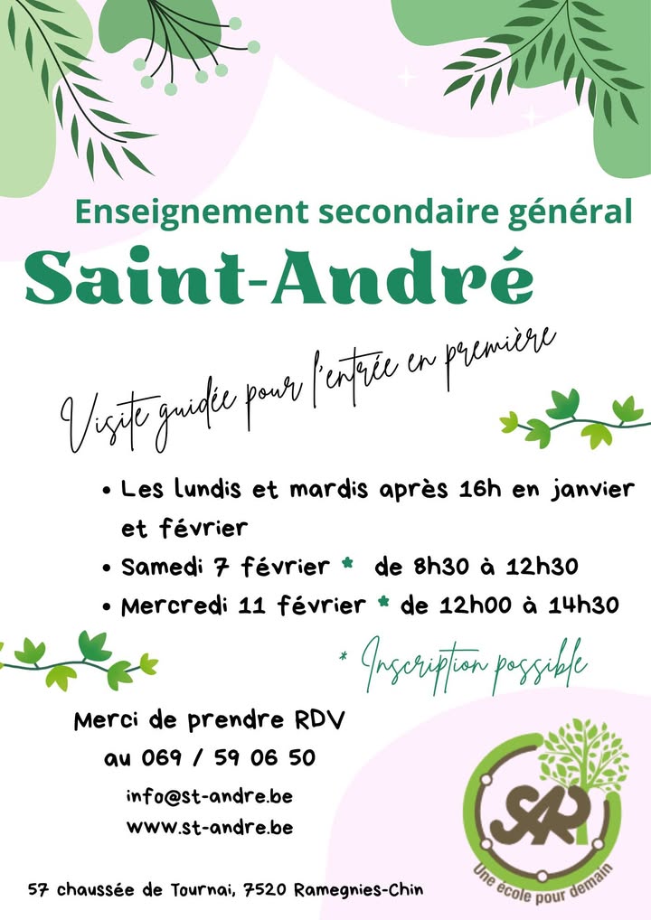 Inscriptions en 1ère secondaire bientôt ouvertes