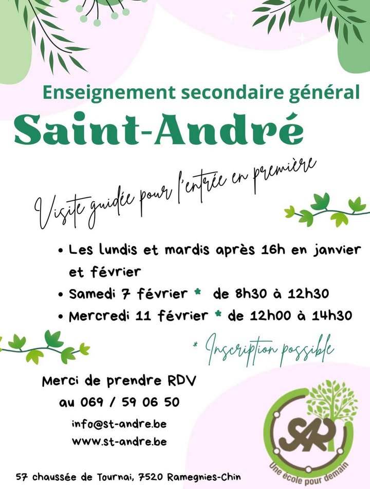 Réunion pour parents de 6e primaire