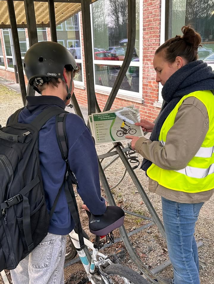 Sensibilisation à la sécurité à vélo à l'école